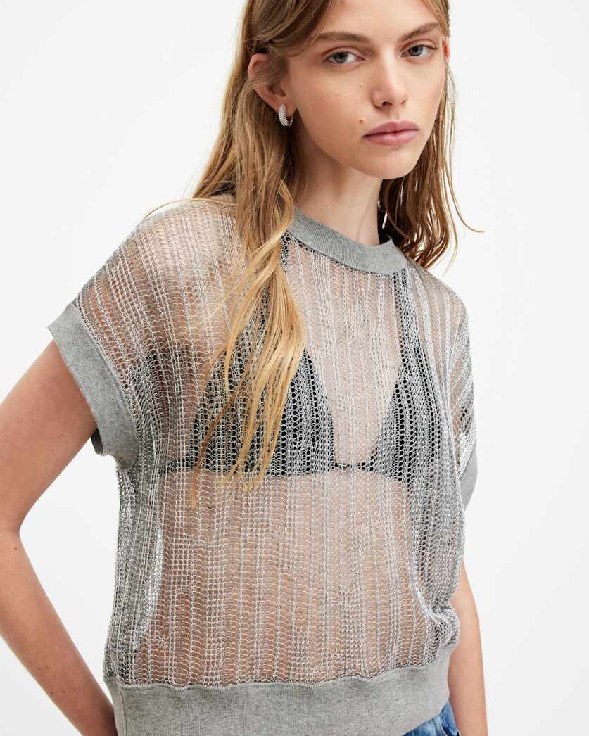 Giana Metallic Tank Top