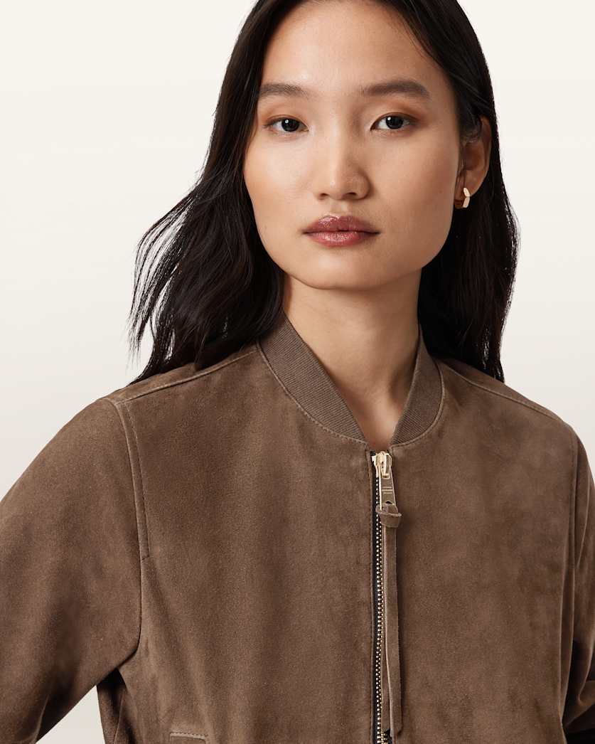 Orten Suede Bomber Jacket