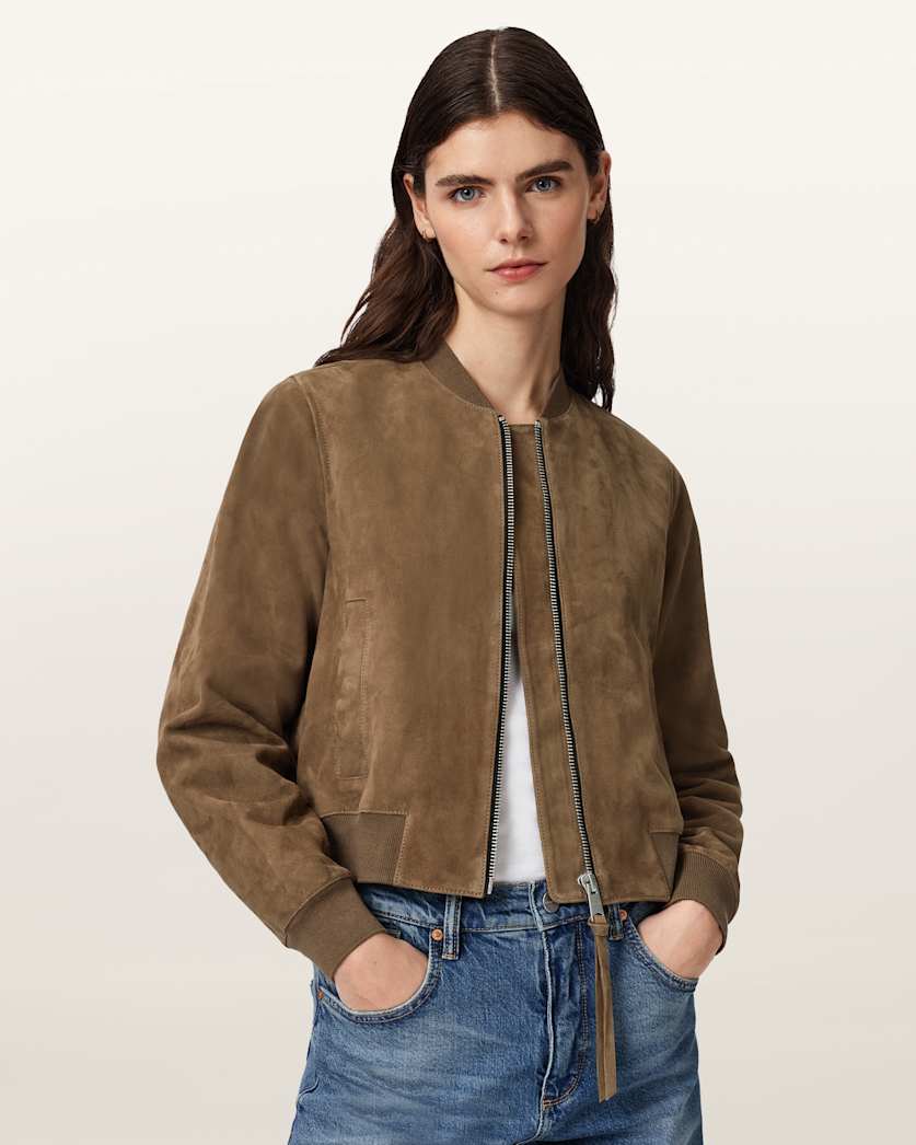 Orten Suede Bomber Jacket