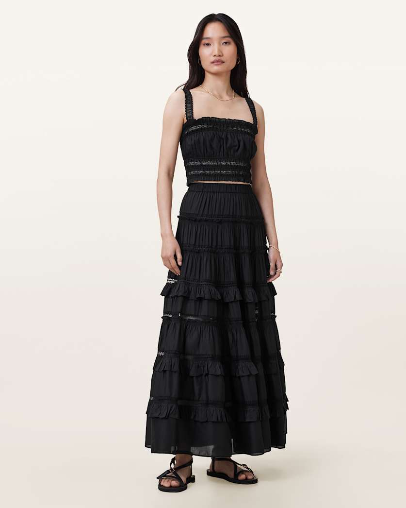 Talia Tiered Maxi Skirt