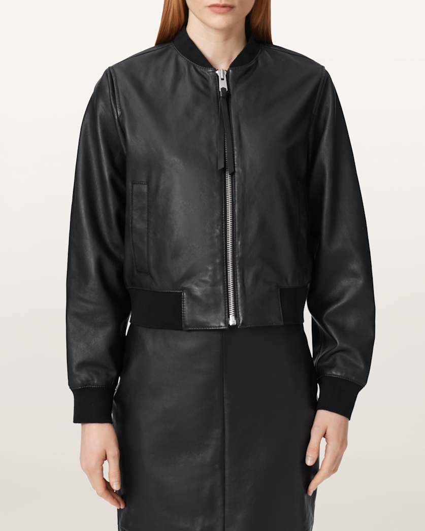 Orten Leather Bomber Jacket