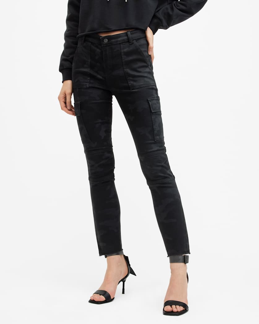 Duran Camouflage Skinny Cargo Jeans