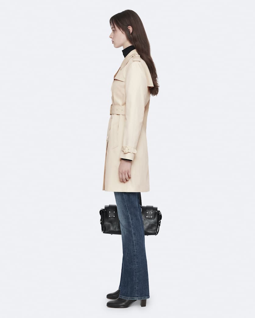 Leonard Double-Breasted Cotton Trench Coat