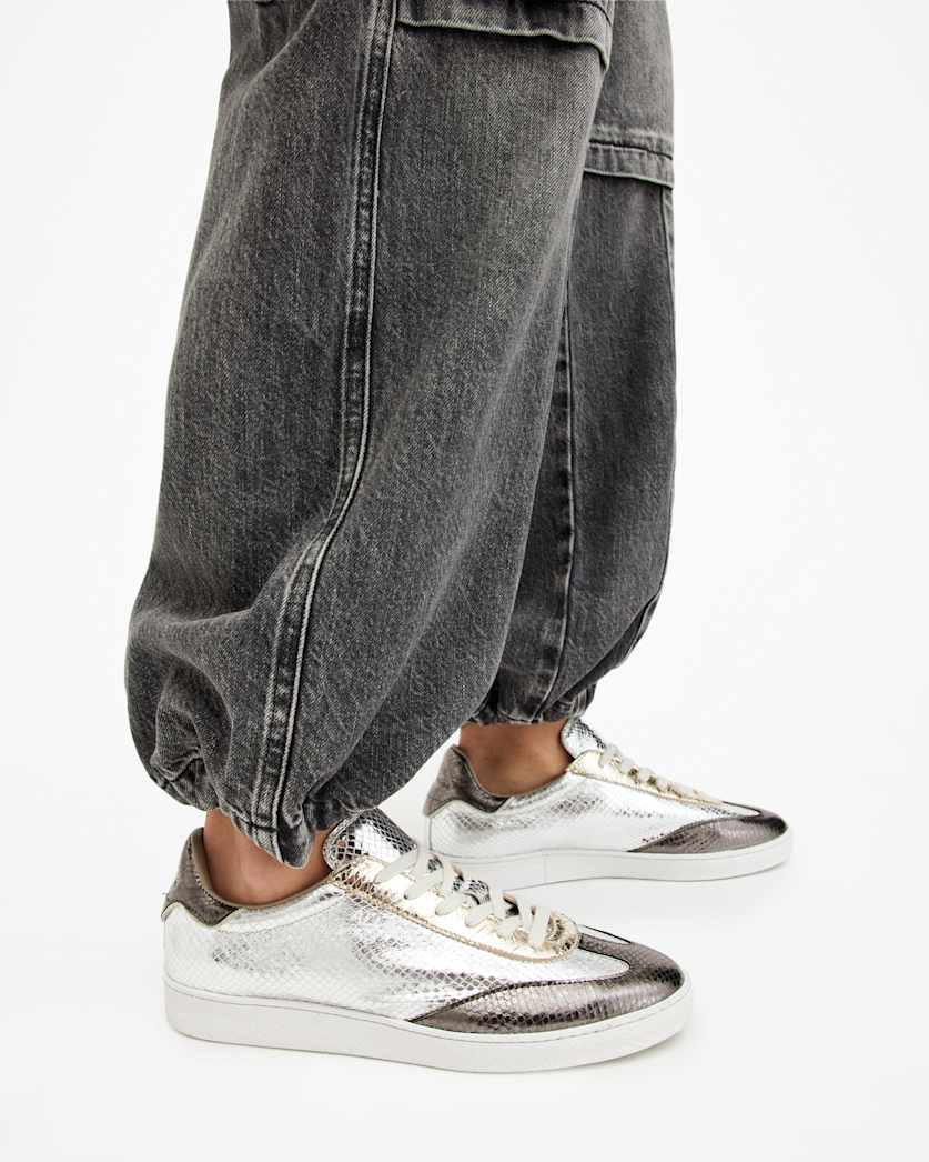 Thelma Metallic Low Top Trainers