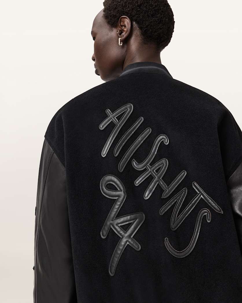 Argon Leather Varsity Leather Jacket