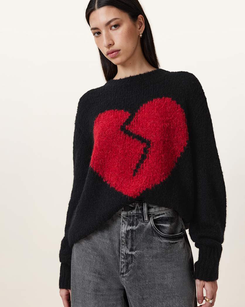 Luv Heart Intarsia Jumper