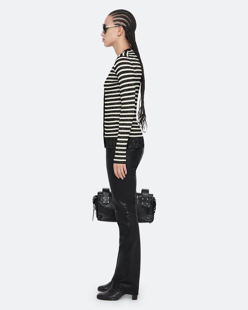Wool-blend Breton cardigan
