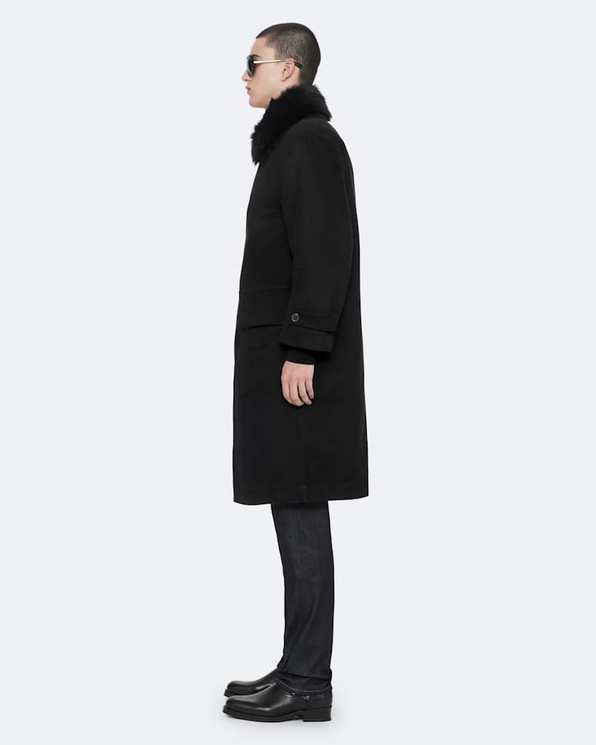 Seyka Double-Layer Shearling Coat