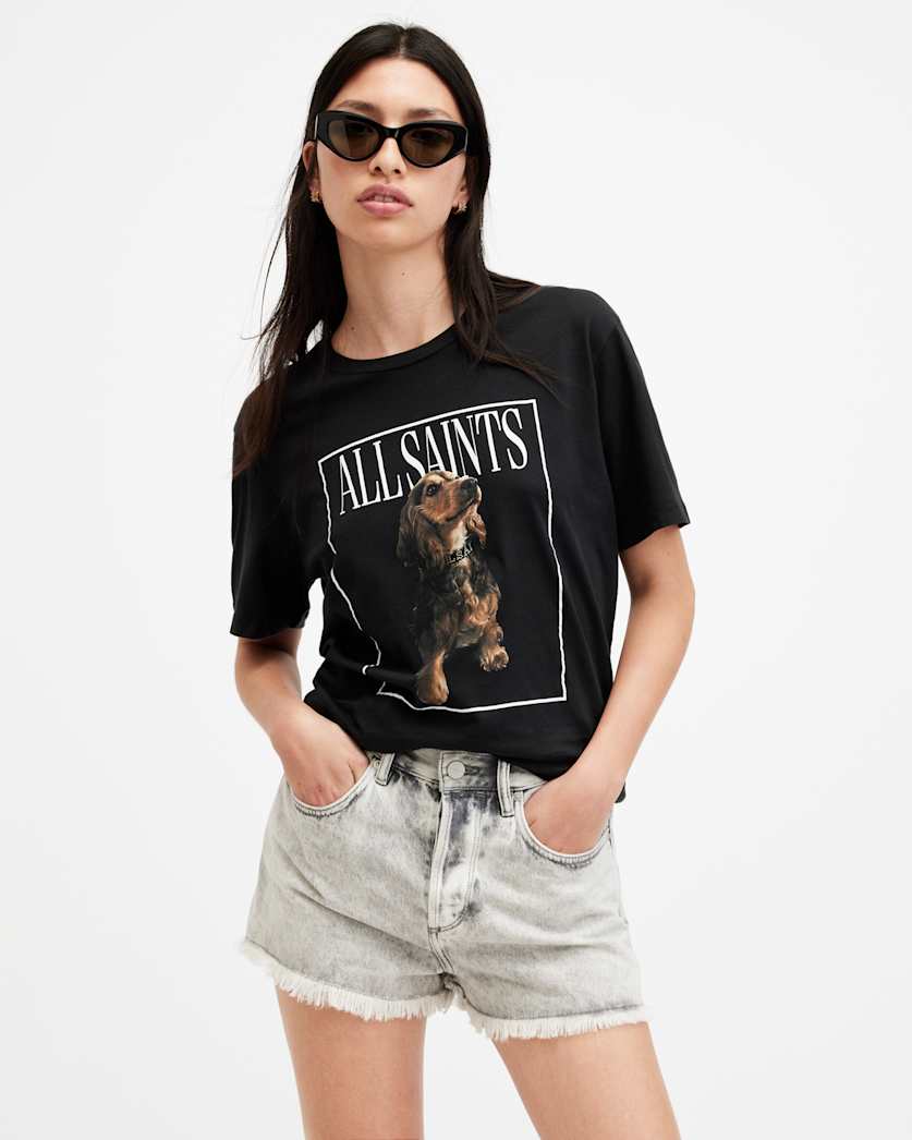 Pepper Dog Artwork Oversized T-Shirt