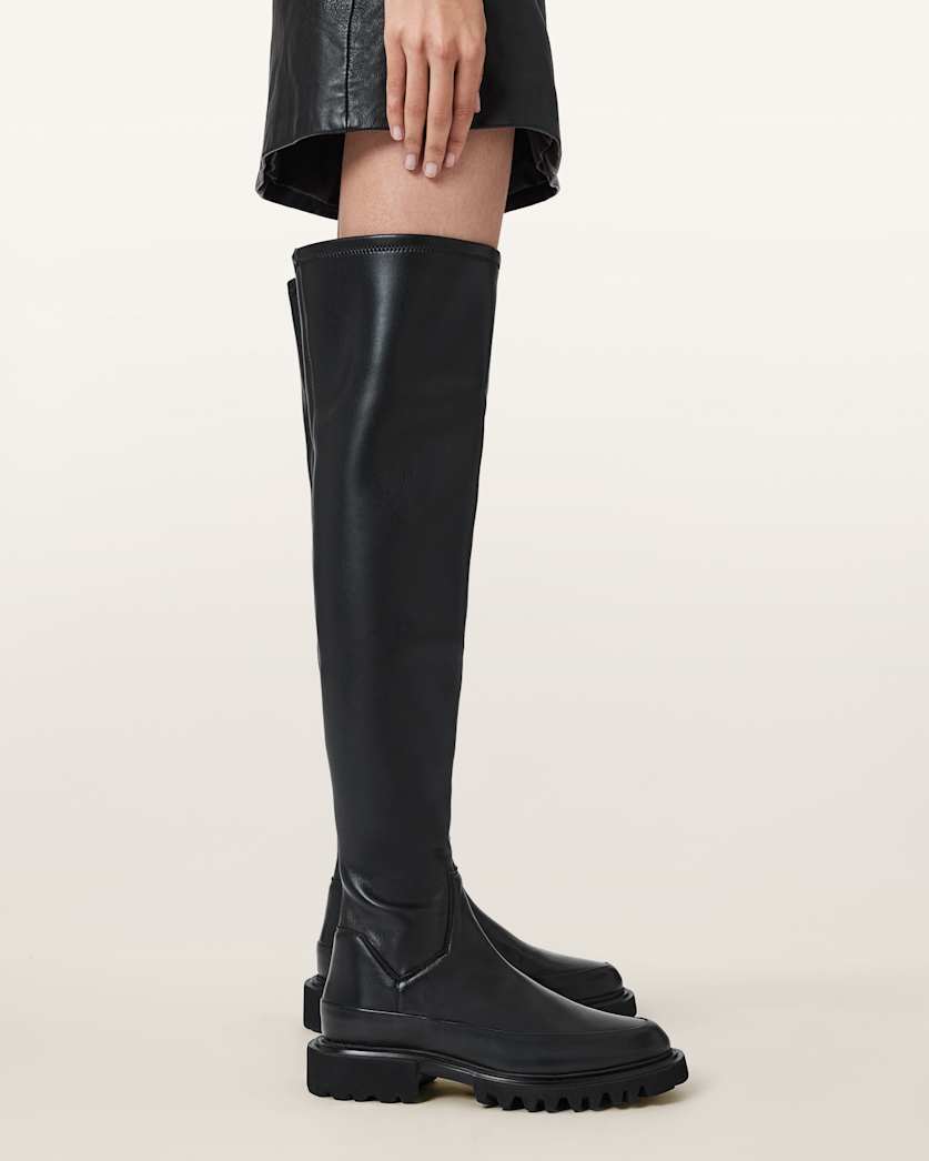 Leona Over The Knee Leather Boots
