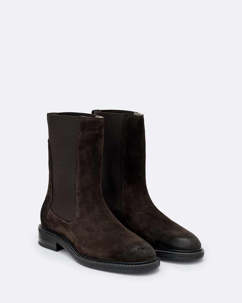 Suede ankle boots