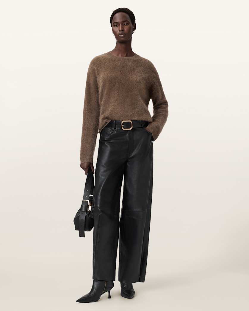 Rebel Brushed Cashmere Crew Neck Jumper