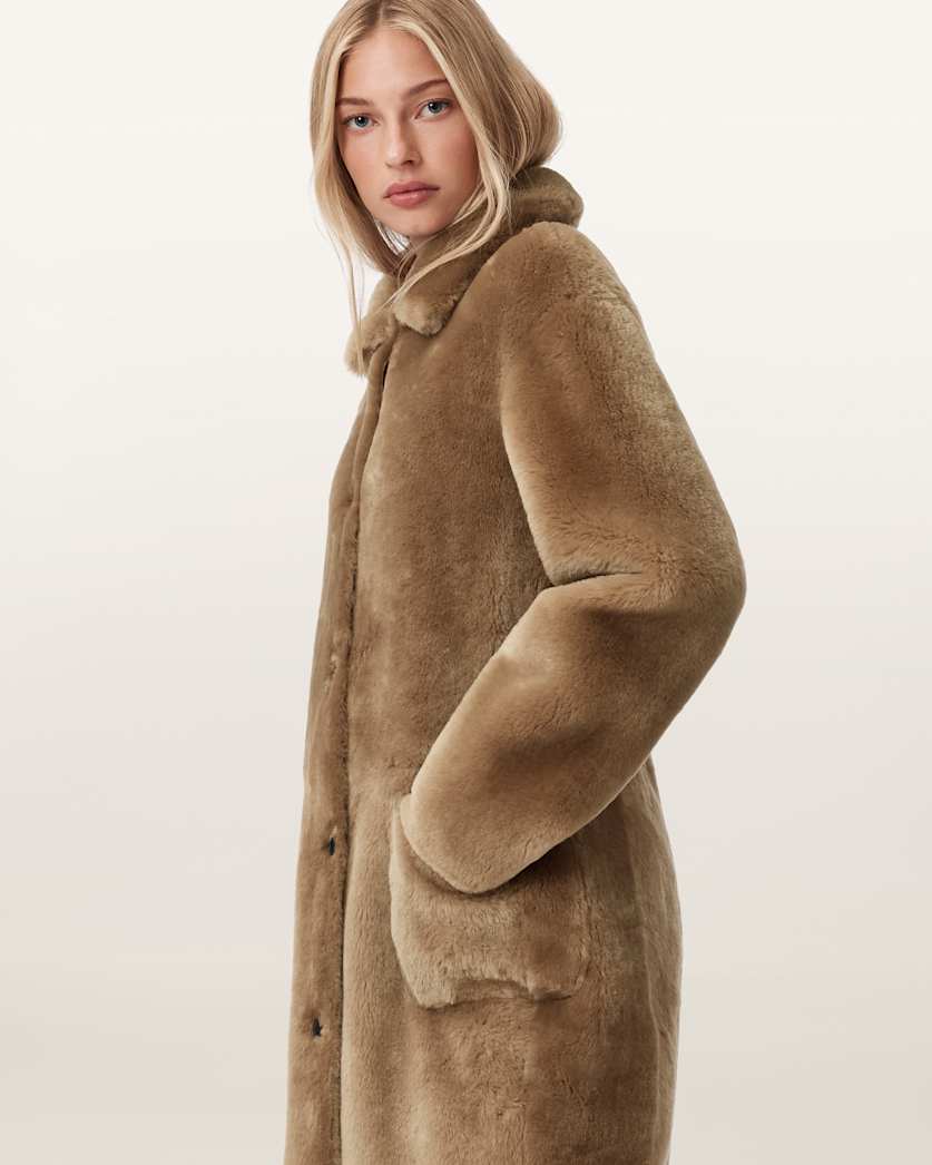 Serra 2-In-1 Reversible Shearling Coat