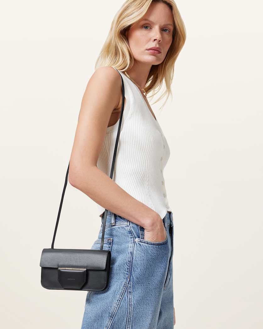 Ann Leather Crossbody Wallet Bag