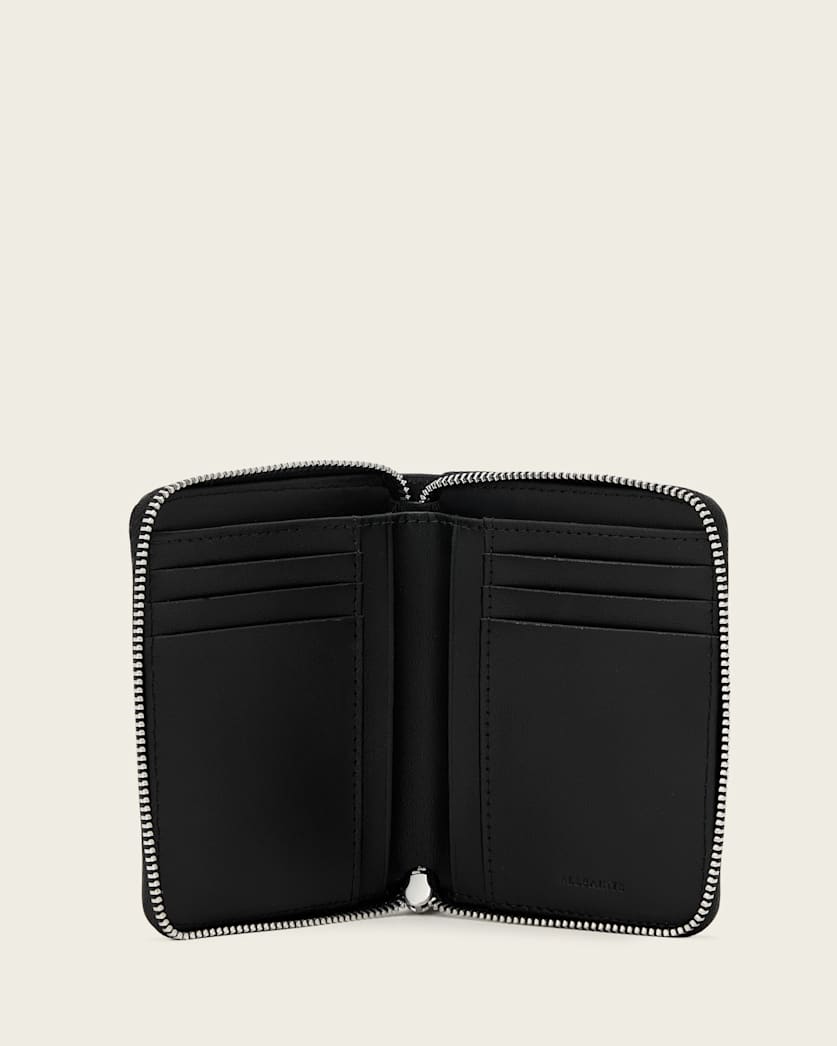 Lena Hex Zip Up Leather Wallet