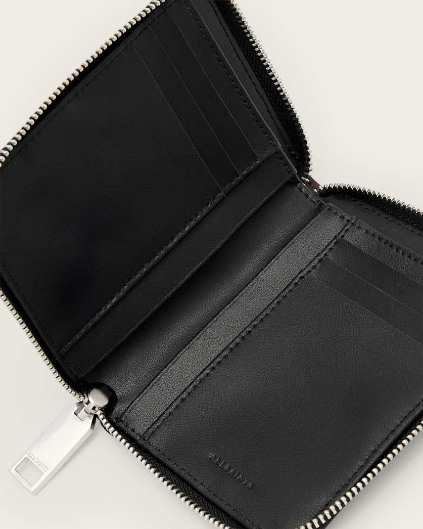 Lena Hex Zip Up Leather Wallet