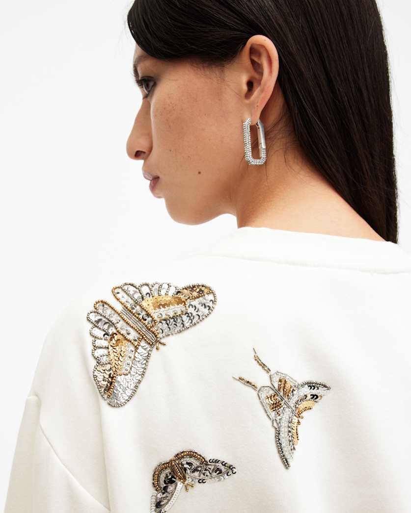 Separo Butterfly Embellished Sweatshirt