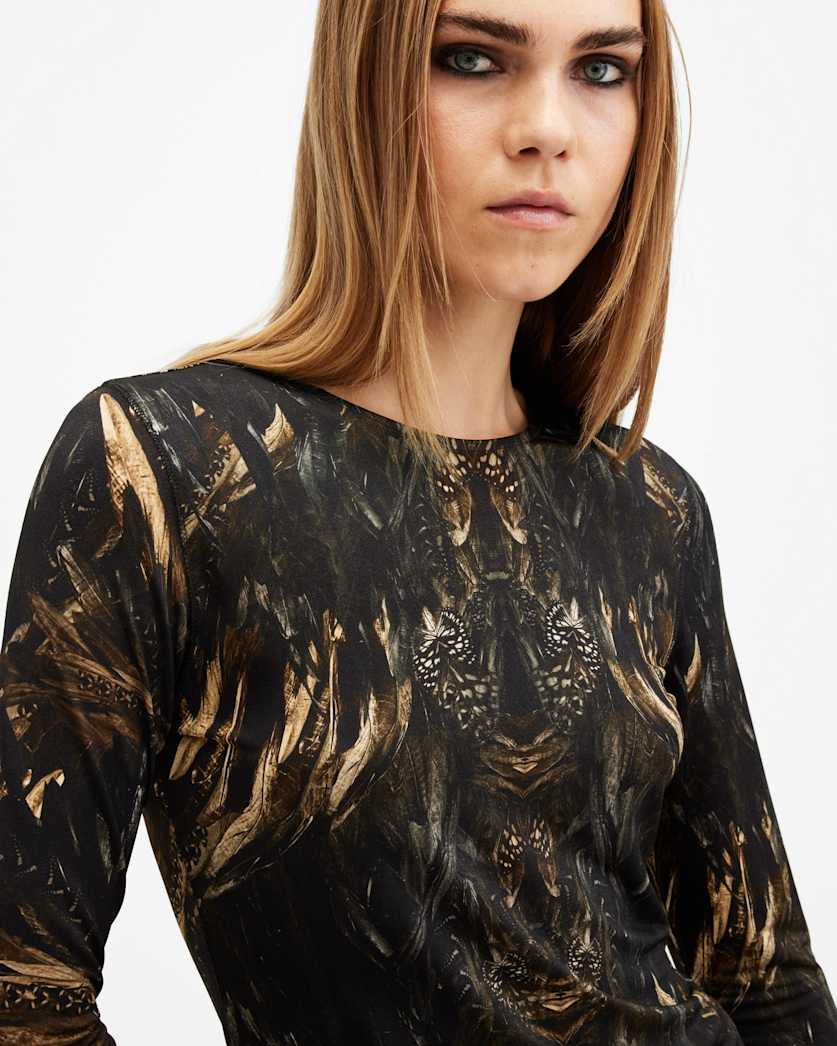 Katlyn Crew Neck Long Sleeve Top