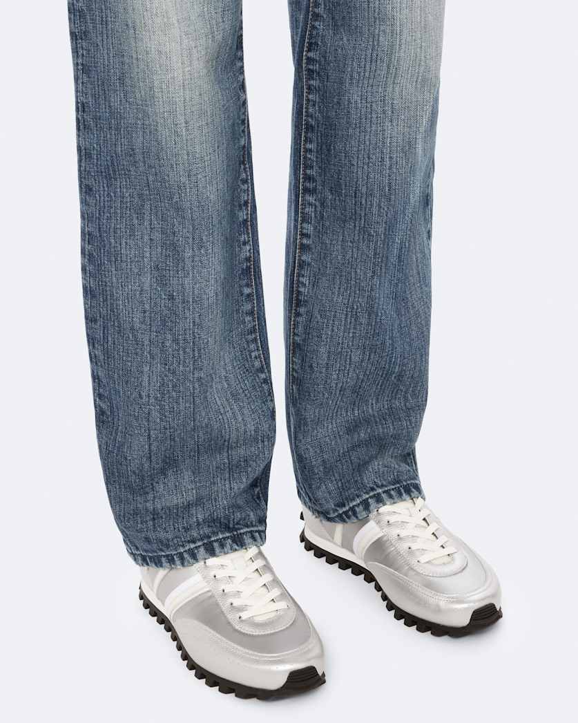 Robin Nylon And Suede Runner Trainers