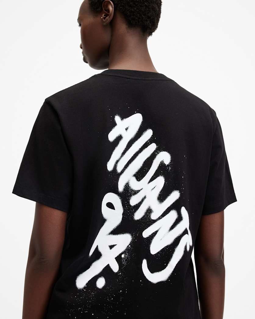 Spray Boyfriend Printed T-Shirt