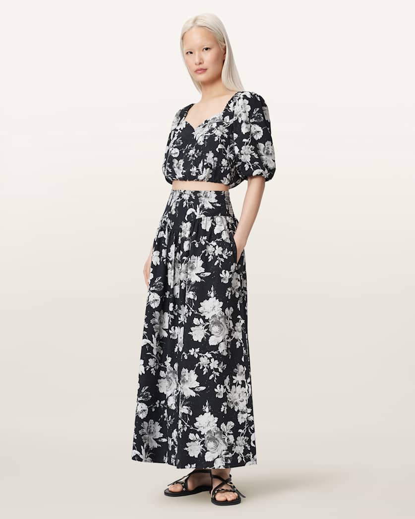 Levy Floral Cropped Top