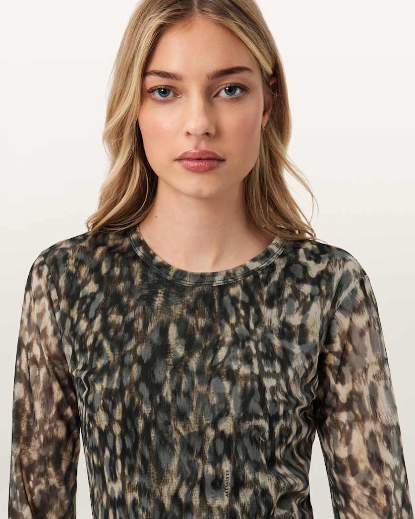 Ellie Mesh Long Sleeve T-Shirt