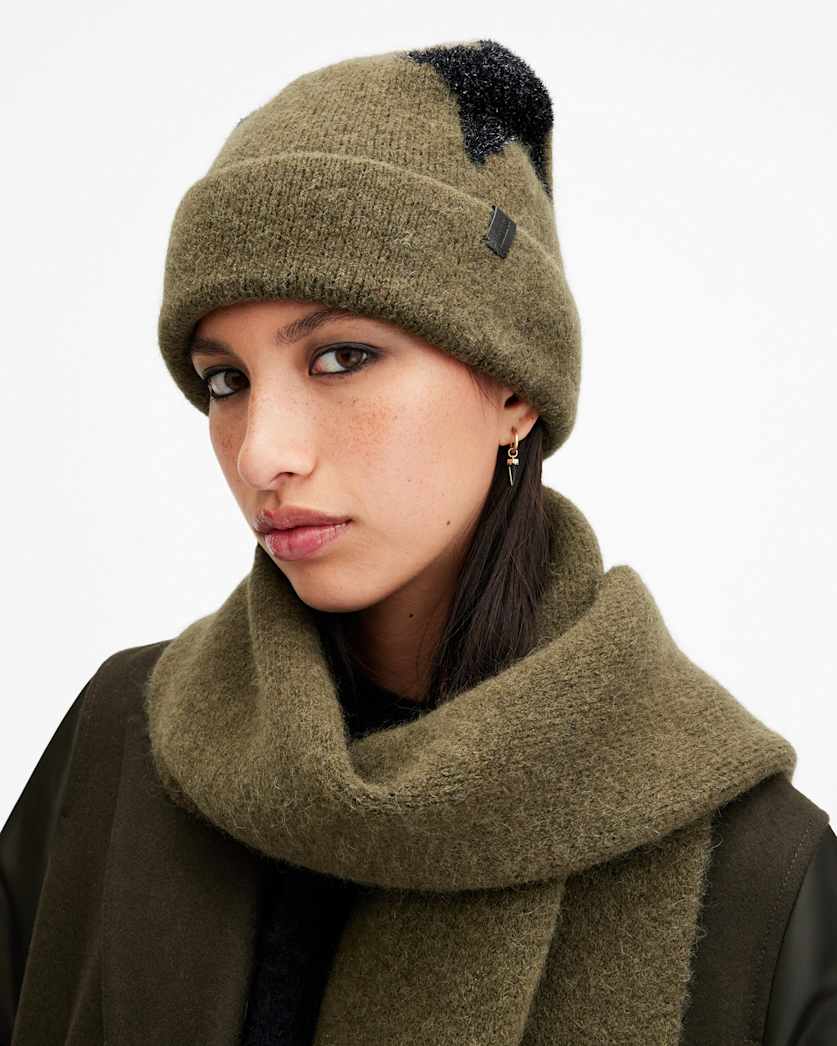 Star Tinsel Metallic Beanie