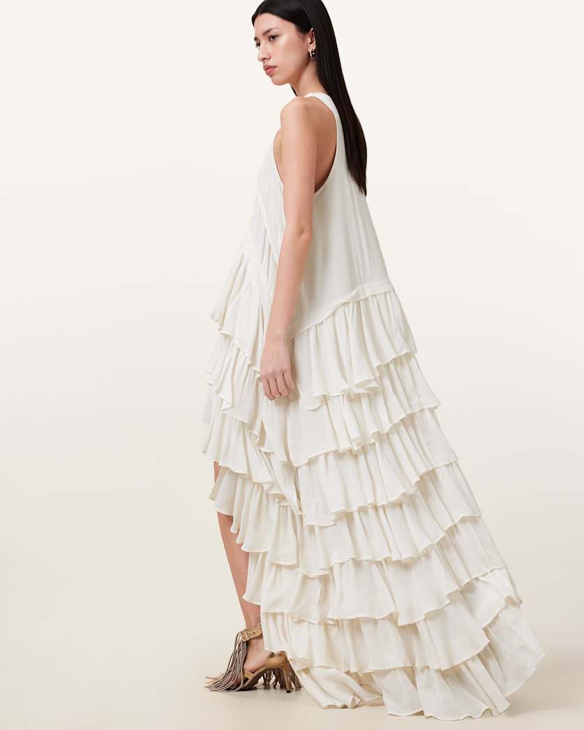 Cavarly Tiered Ruffle Maxi Dress