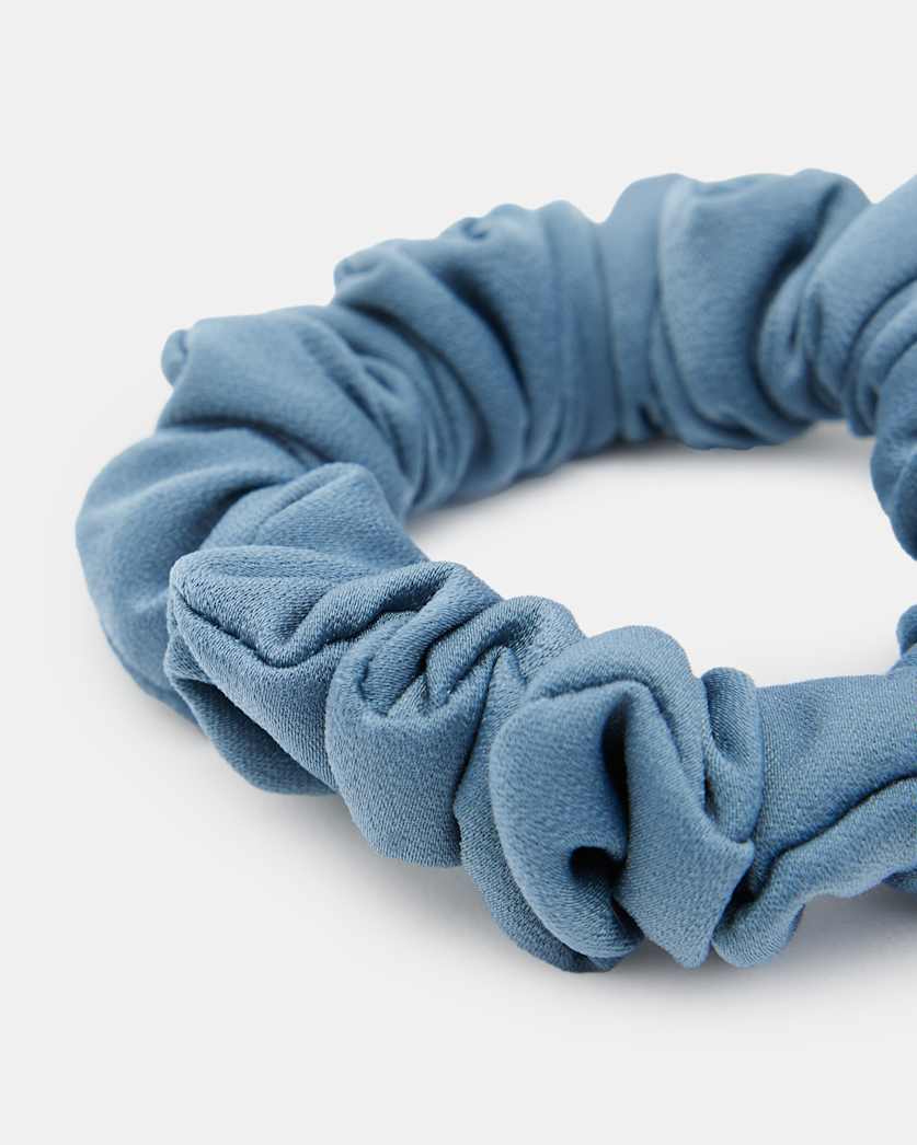 Blue Mini Scrunchie