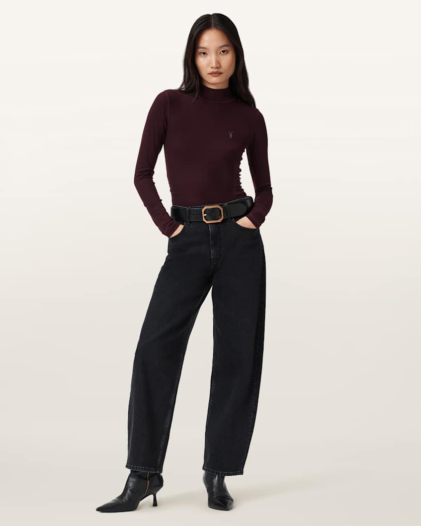 Rina Long Sleeve Scoop Neck T-Shirt