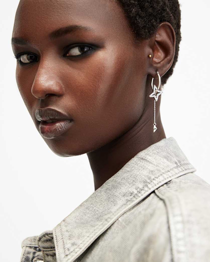 Lux Star Charm Hoops