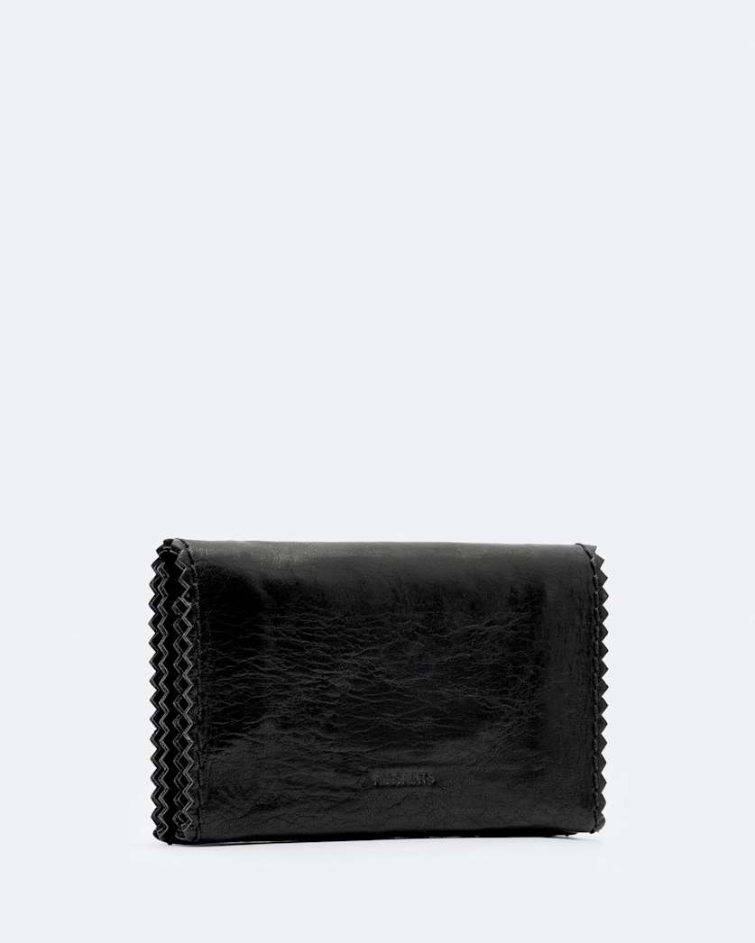 Siloh Pinked-Edge Leather Wallet