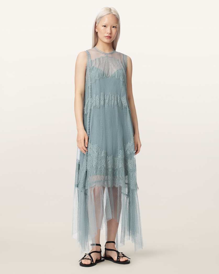 Clara Mesh Midi Dress