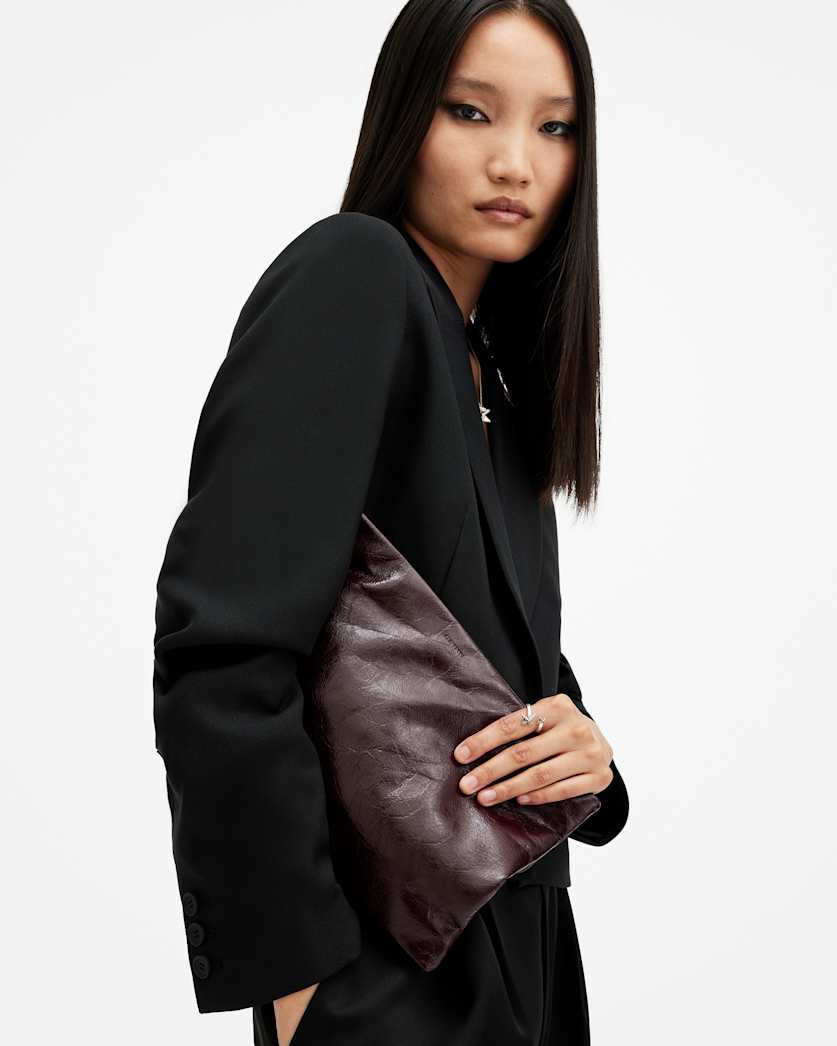 Bettina Leather Clutch Bag