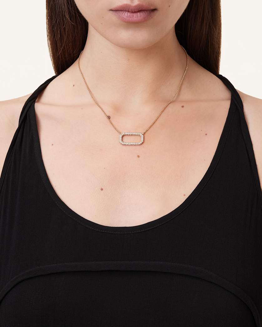 Tia Crystal Pave Necklace