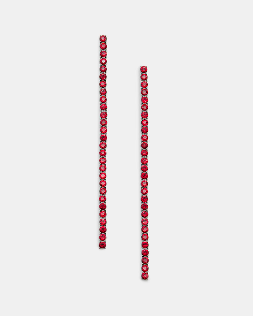 Izzy Crystal Drop Chain Earrings