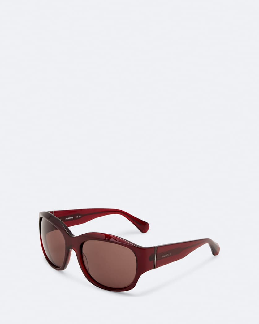 Wrapped oval sunglasses