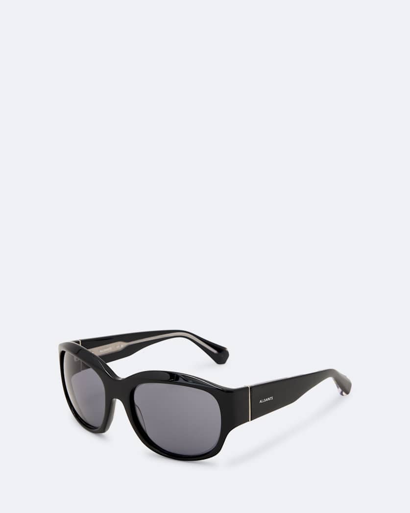 Wrapped oval sunglasses