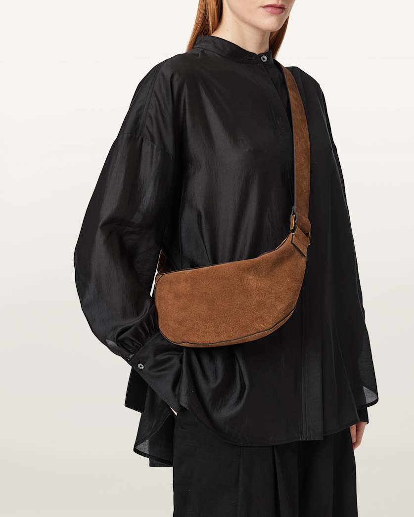 Luna Suede Crossbody Bag