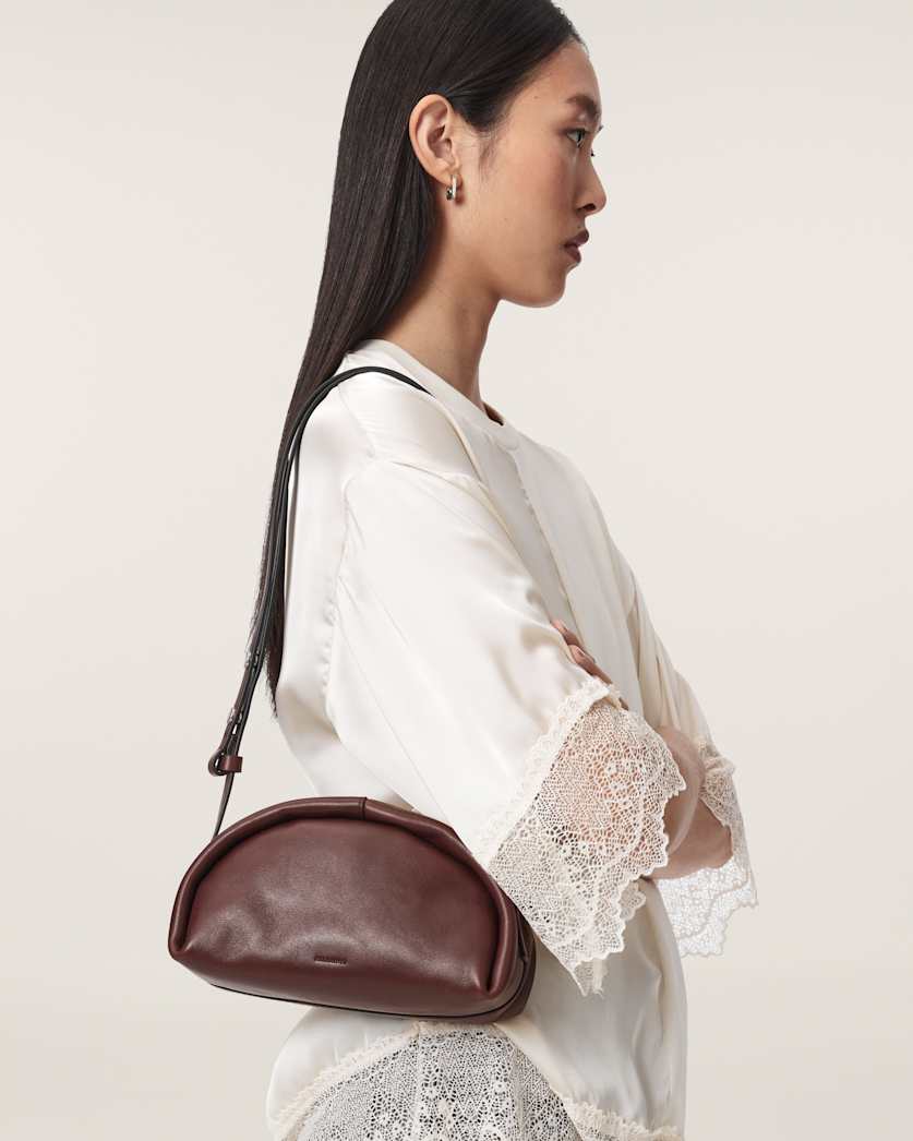 Rosalie Arc Leather Crossbody Bag