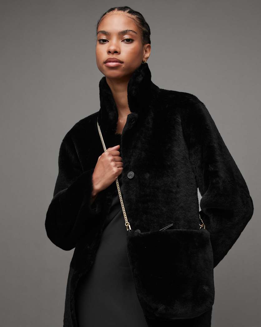 Evaline Shearling Crossbody Bag