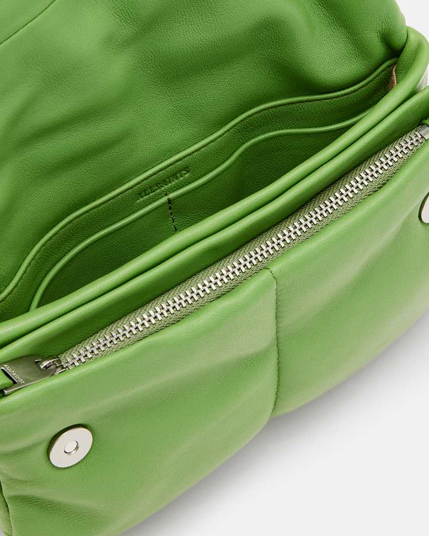 Ezra Leather Quilted Crossbody Bag