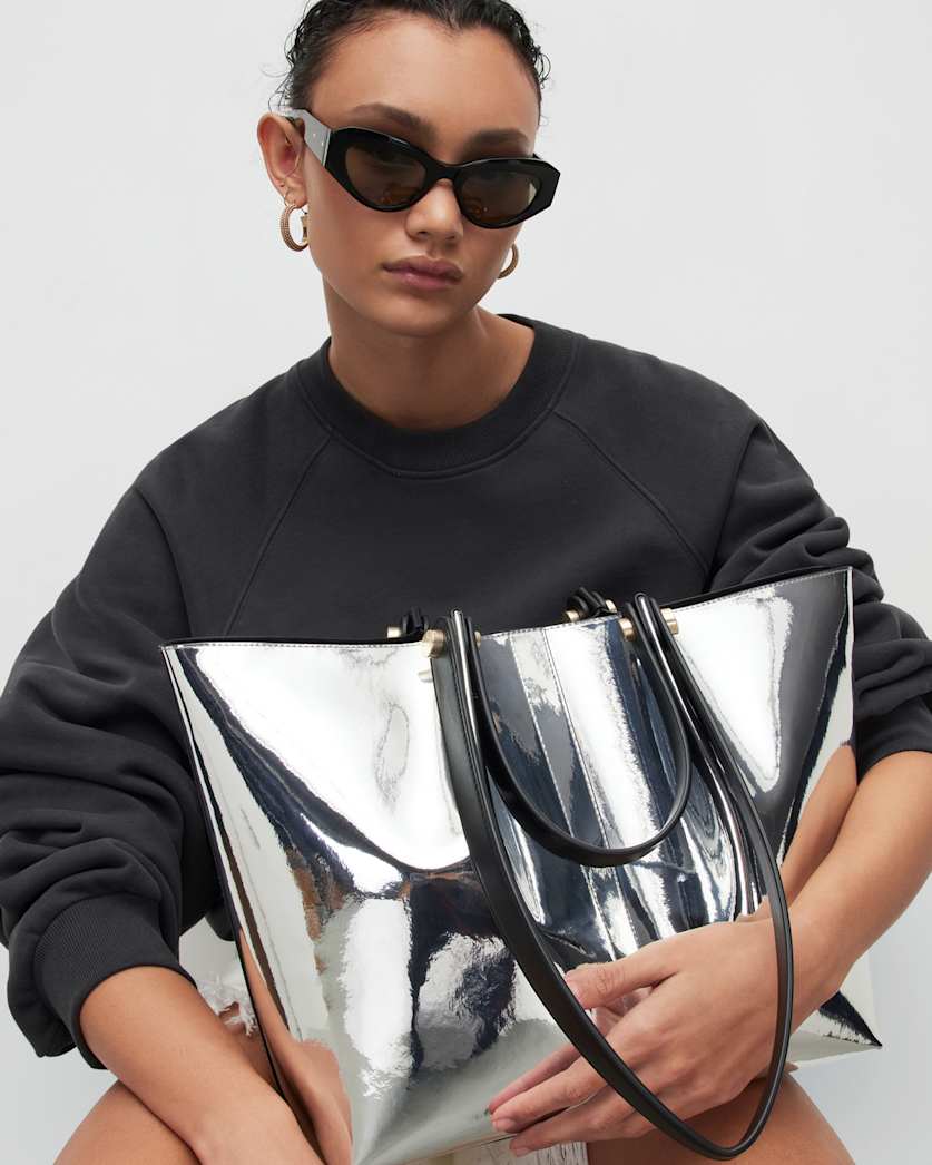 Allington Metallic Leather Tote Bag