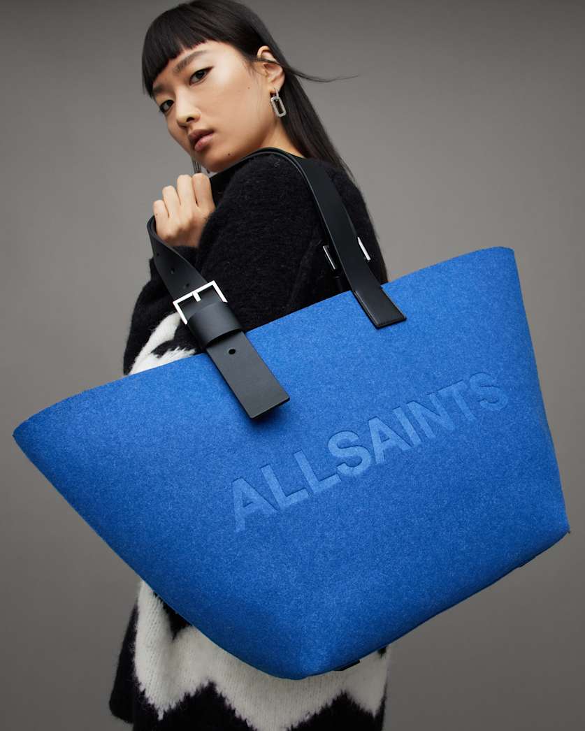 Anik Embossed Logo Felt Tote Bag
