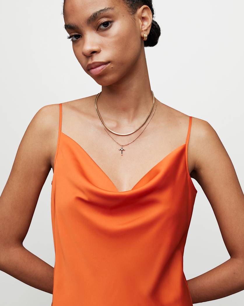 Hadley Cowl Neck Midi Slip Dress