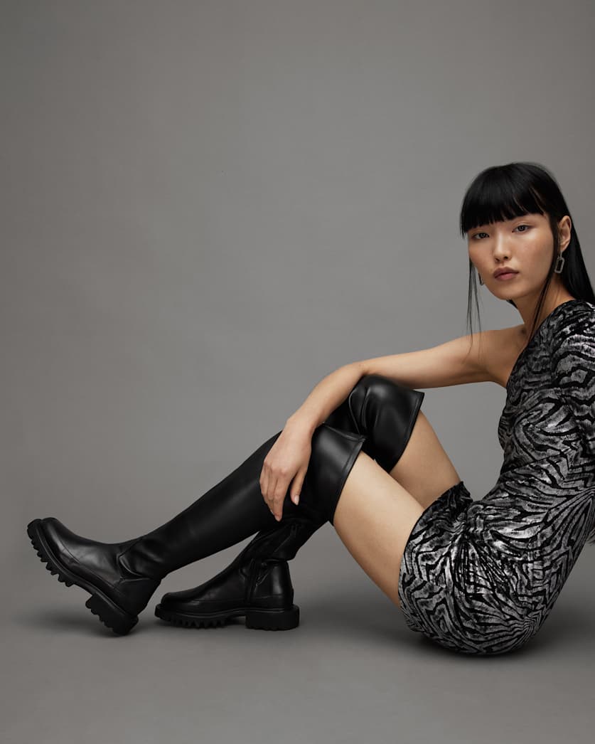 Leona Over The Knee Leather Boots