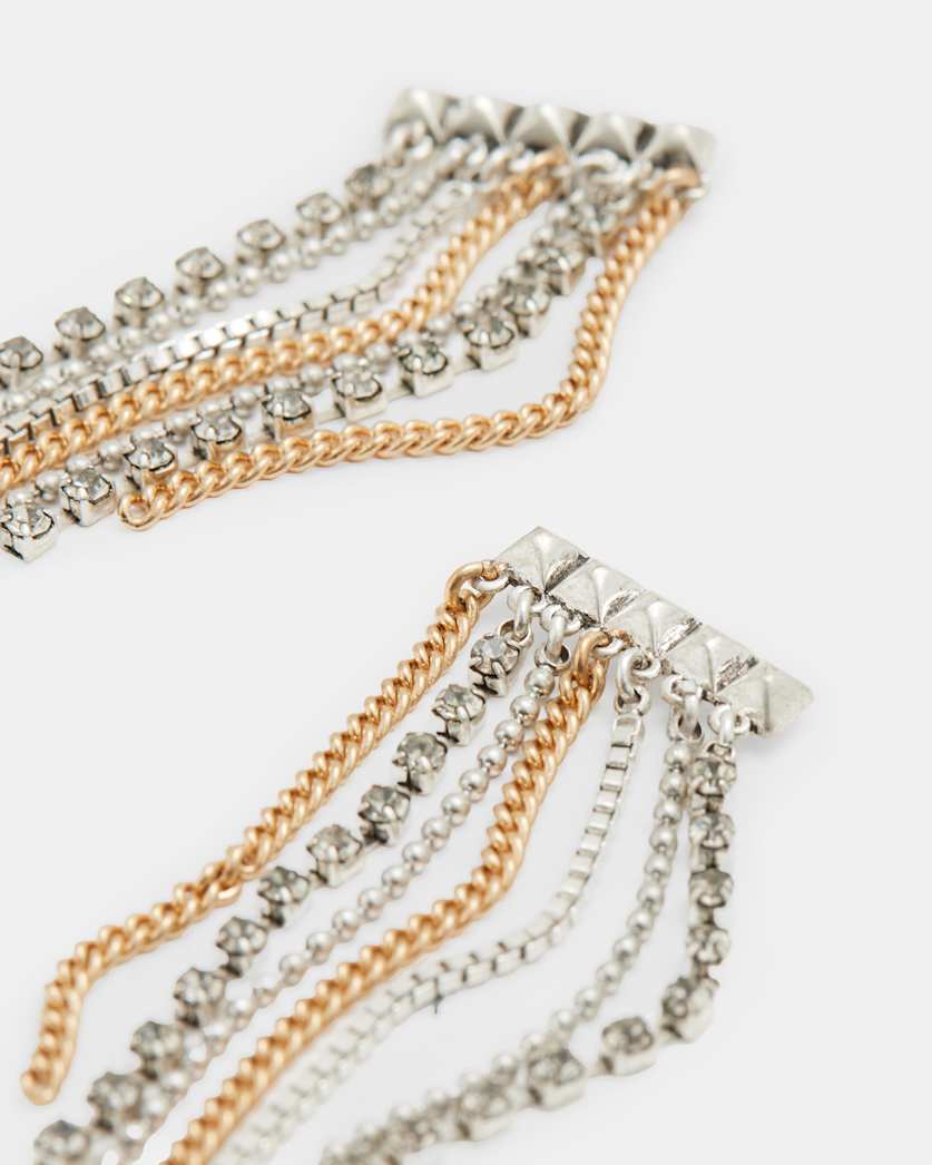 Farrah Mult-Tonal Chain Earrings