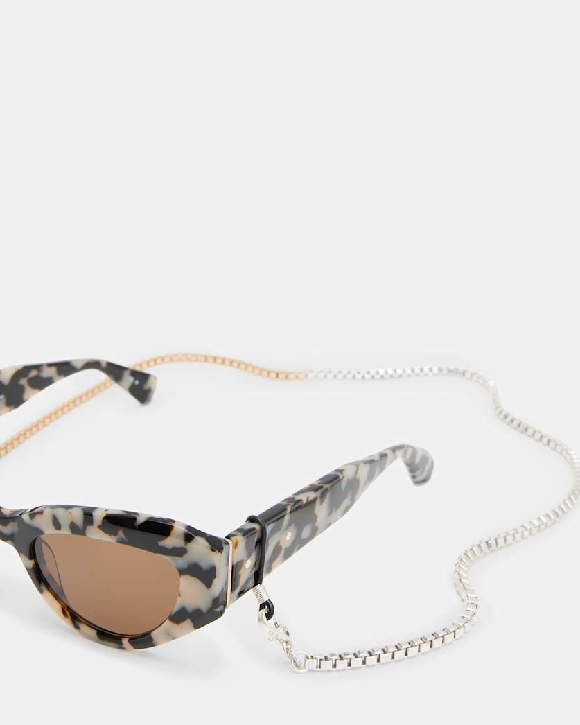 Two Tone Box Glasses Chain