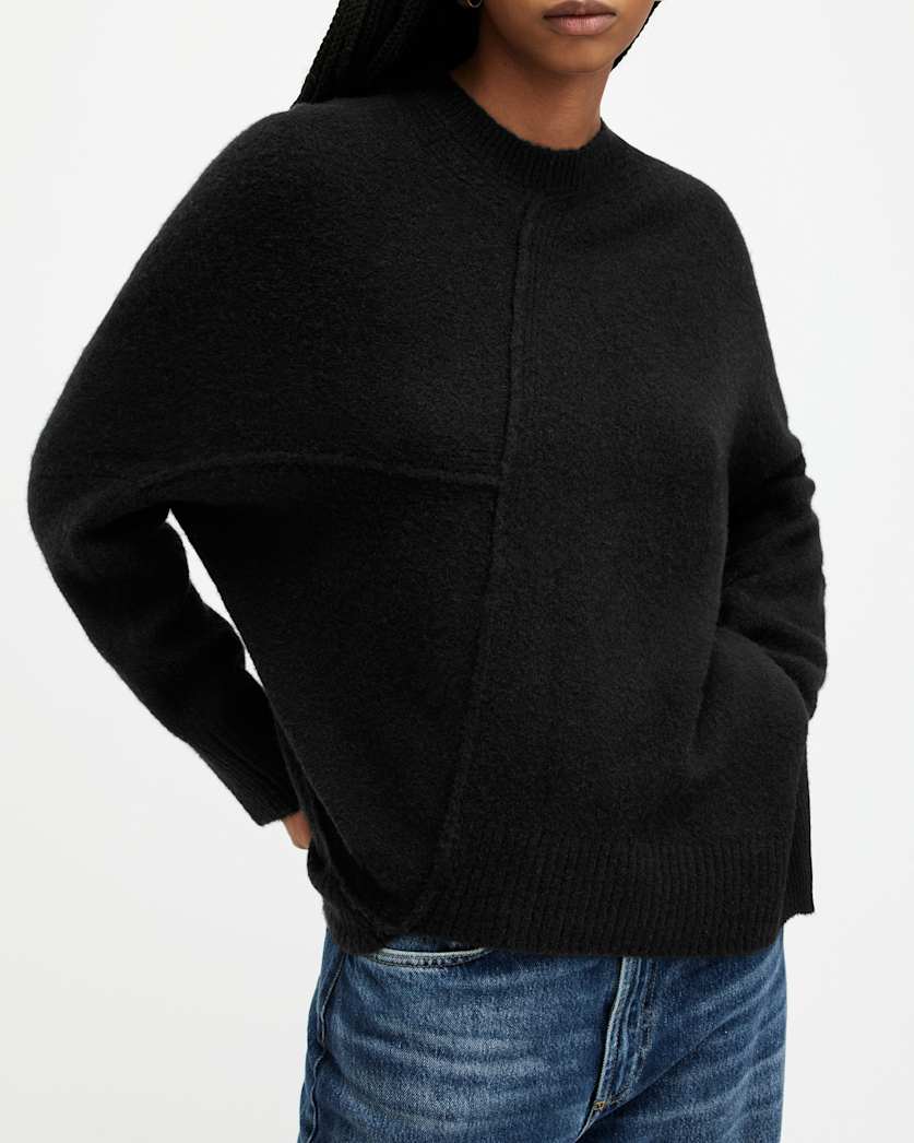 Lock Crew Neck Asymmetric Jumper