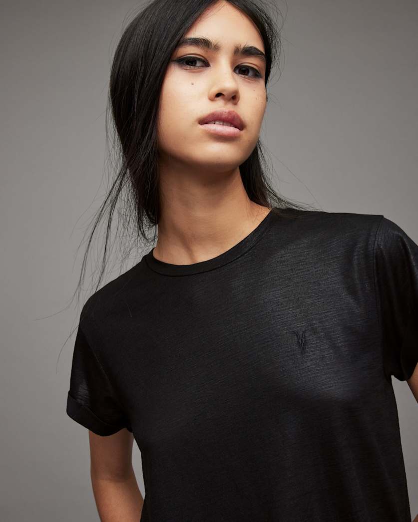 Anna Crew Neck Shimmer T-Shirt